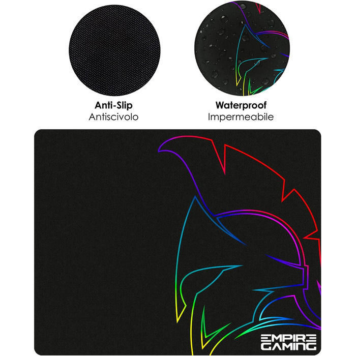 EMPIRE GAMING Kit MK800: Клавіатура та мишка для геймінгу RGB з італійською розкладкою (QWERTY), 105 клавіш, 2400 DPI, Anti-Ghosting, сумісна з PC, PS4, PS5, Xbox One/Series, Mac