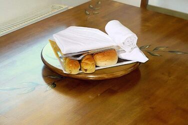 SIMPLI-MAGIC Dish Towels Mehlsack Handtücher, Kitchen Towels, Dishcloths, Cotton, White/Opulent Garden, 24