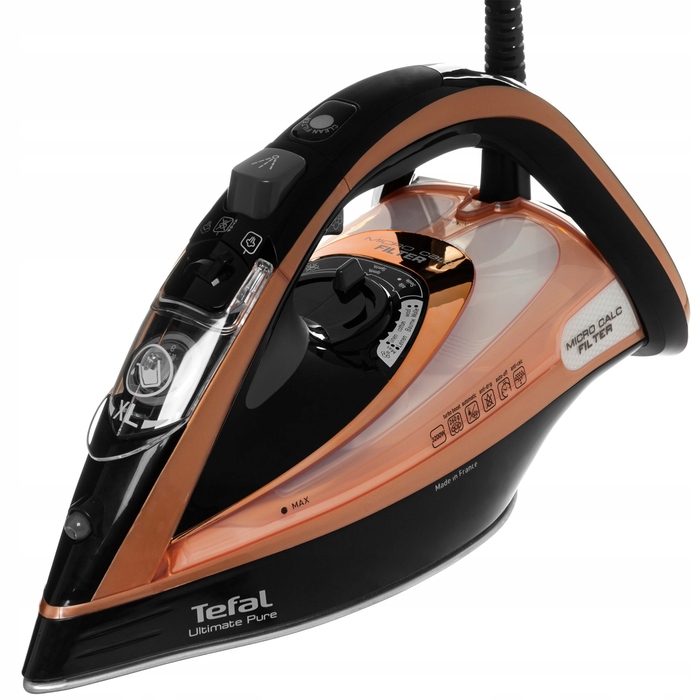 Парова праска Tefal Ultimate Pure 3200 Вт, з системою захисту від крапель та функцією автовимкнення