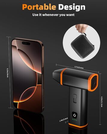 Електричний пилосос для чищення ПК, ноутбука та офісних пристроїв, 130000 об/хв, акумулятор 5000 mAh, портативний, з сумкою