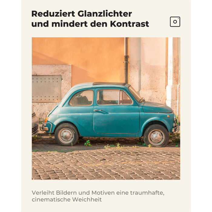 Фільтр K&F Concept Black Mist 1/8 для відео та портретної зйомки, 40.5mm (Nano-Xcel)