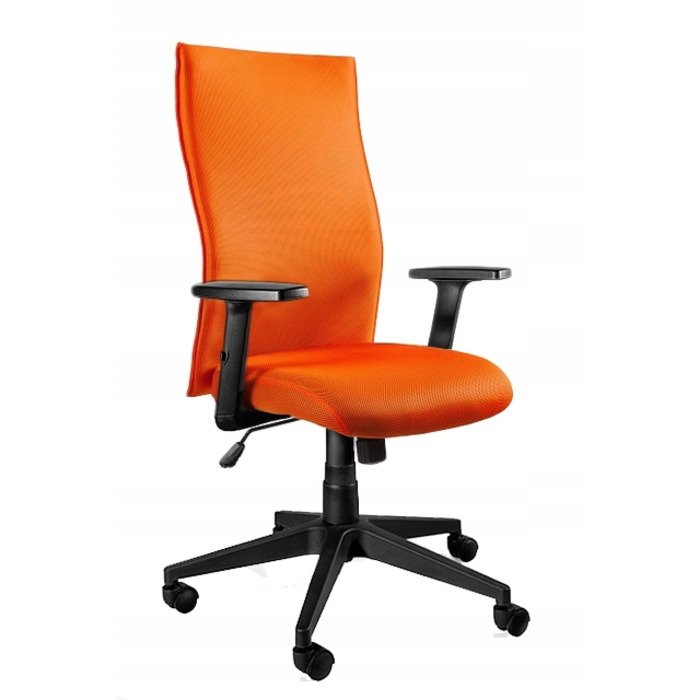 Ергономічне офісне крісло Black On Black Plus Orange Unique