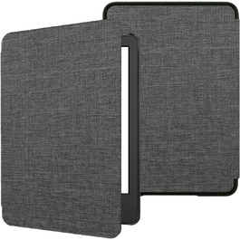 Чохол TOKILO для Kindle 6' E-Reader (11-те покоління 2024/2022), м'яке PU-шкіряне покриття з автоматичним увімкненням/вимиканням, не сумісний з iPad/Kobo/Tolino/Pocketbook/Sony E-Book Reader, темно-синій (сірий).