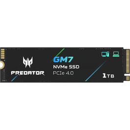 SSD Acer Predator GM7 1TB M.2 NVMe PCIe 4.0 - Швидкість читання до 7400 МБ/с - TLC NAND Flash - Внутрішній SSD для ПК, ноутбука та PS5