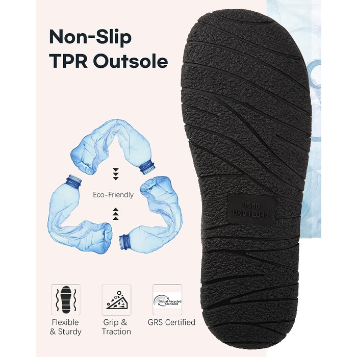 Чоловічі теплі зимові капці LongBay з ефектом пам'яті Memory Foam та підкладкою Sherpa, протиковзальна гумова підошва, темно-сині, розмір 45 EU