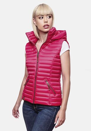 Жіноча перехідна куртка Navahoo Shadaa з капюшоном та стеганим жилетом - 3XL (XS, Фуксія)