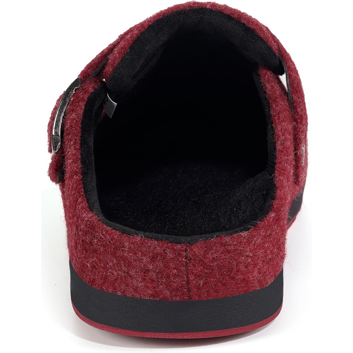 Тапочки халатні з фетру Gaatpot, зимові, теплі, для дому, чоловічі/жіночі, розмір 36-46 (43 EU), червоний A