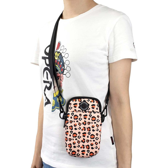 Сумка для ласощів для собак COOWONE з тримачем для відходів, поясна сумка для собак, сумка для цуценят для прогулянок, тренувань, біла/рожева Leopard 2.0