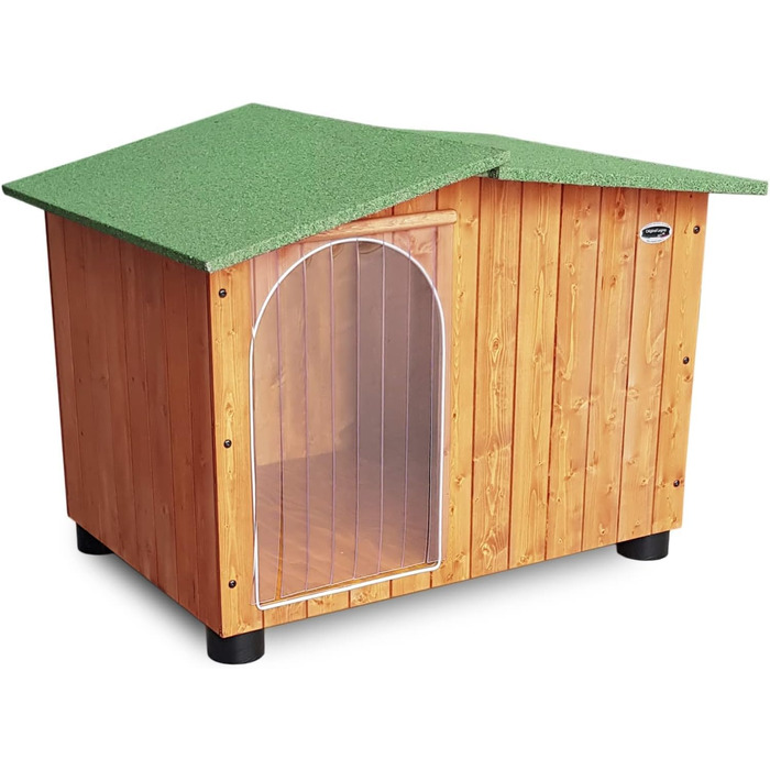 Будка для собак Legno Oasi з термозавісою (119x90x87 см) - для німецької доги, з масивного дерева, Made in Italy