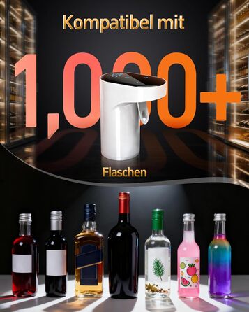 Електричний декантер для вина 5-в-1 з регульованою дозуванням, цифровий виливач, автоматичний дозатор вина, подарунок на день народження, День святого Валентина