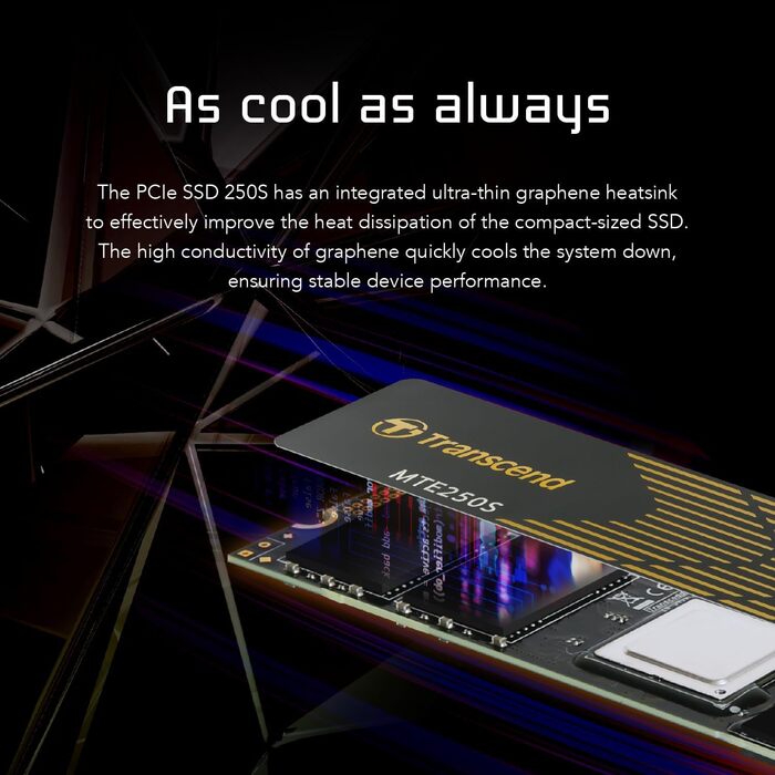 SSD накопичувач Transcend 1TB NVMe PCIe Gen4 x4 M.2 2280 - TS1TMTE250S