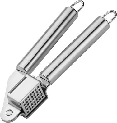 Пресс для часнику та імбиру Chef Aid, нержавіюча сталь, для подрібнення, очищення та нарізання часнику, імбиру, цибулі, миється в посудомийній машині