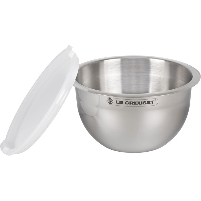 Le Creuset набір із 3 мисок для змішування з нержавіючої сталі з кришками