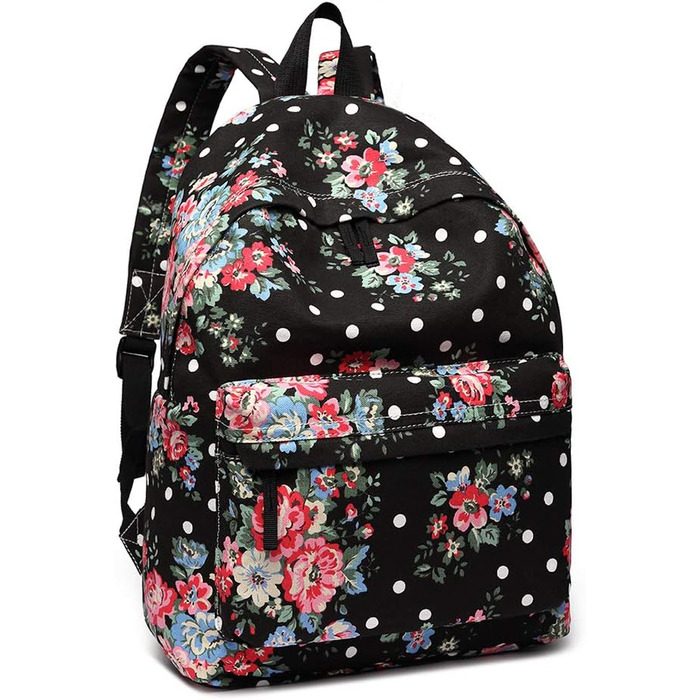 Жіночий рюкзак KONO: стильний рюкзак-сумка для школи, роботи, подорожей. Canvas, вінтажний дизайн, підходить для підлітків та дорослих.