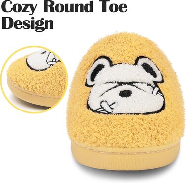 Тапочки зимові Mishansha для жінок та чоловіків, теплі плюшеві, з піною Memory Foam, розмір 36-47, жовті