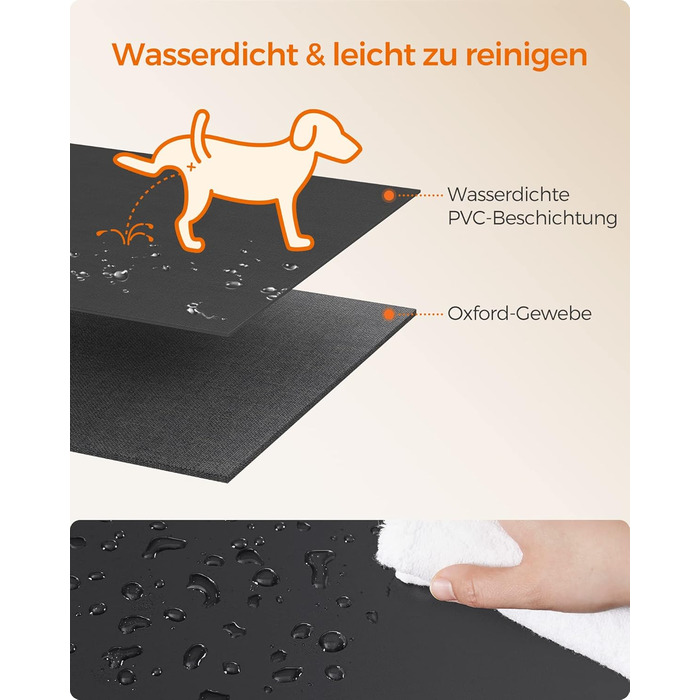 Клітка для цуценят Feandrea Oxford, восьмикутна, велика, 112 x 112 x 76 см, з PVC-каркасом, дихаюча сітка, з кишенею, сіро-сіра, PDC006G01