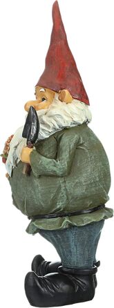 Design Toscano Decorative Gnome Figurine, Resin, 18 x 6.5 x 43 cm