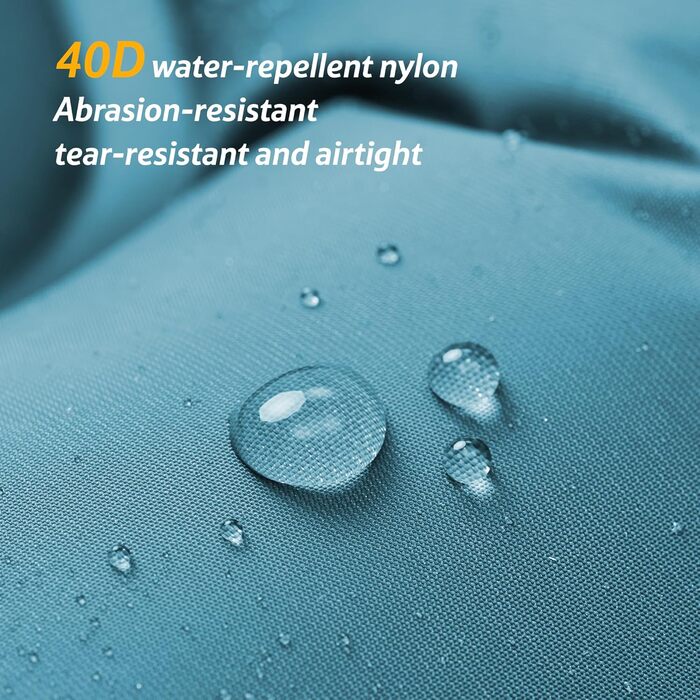 Килимок для кемпінгу Naturehike, ультралегкий надувний, з інтегрованим насосом, для велосипедних походів та наметів, синій, одинарний