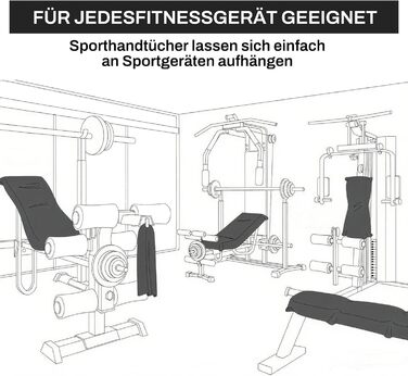 Рушник для фітнесу з кишенею, мікрофібра, 120x50 см, спортивний рушник для залу, подорожей, сірого кольору