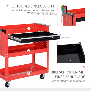 HOMCOM Garden Bench, 60 kg Weight Capacity, Red, Weatherproof & Stable, Ideal for Garden & Patio