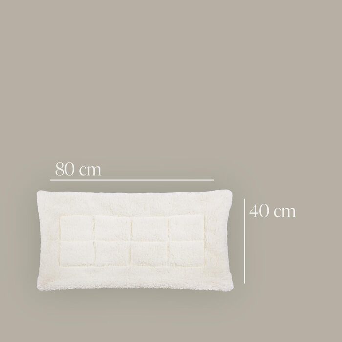 Bestlivings Duvet Cover Set - 135x200cm + 40x80cm Pillow - Lamb's Wool Look - Sherpa Fleece and Microfiber Side - Quilted Duvet (1400g Polyester Filling) - Öko Tex Sherpa - 135x200 cm + 40x80 cm