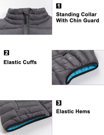 Жіночий теплий пуховий жилет itte Donkey Andy для туризму, подорожей та повсякденного носіння (сірий, L)