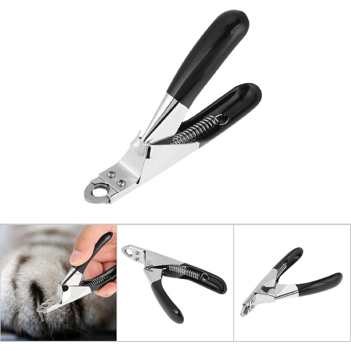 Ножиці для обрізання кігтів собак та котів, ножиці для кігтів тварин, чорного кольору