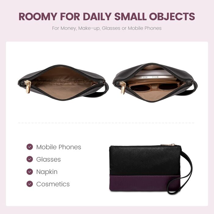 LOVEVOOK Сумка для ноутбука 15.6 дюймів, жіноча, велика, шкіряна, для роботи, навчання, офіційна, універсальна, на плечі, тоут, шкіряна сумка LOVEVOOK Violett-schwarz