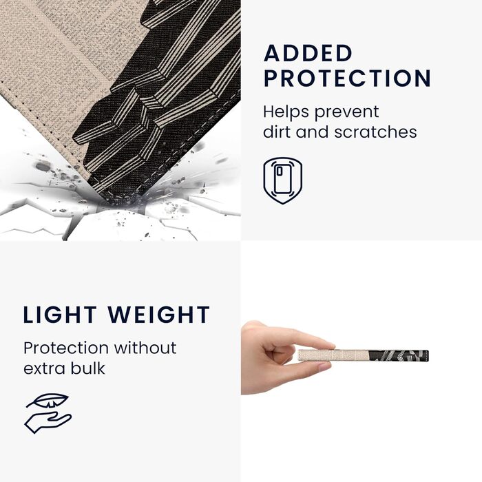 Чохол-книжка kwmobile для Tolino Vision 1/2/3/4 HD - Чохол для eReader з малюнком 