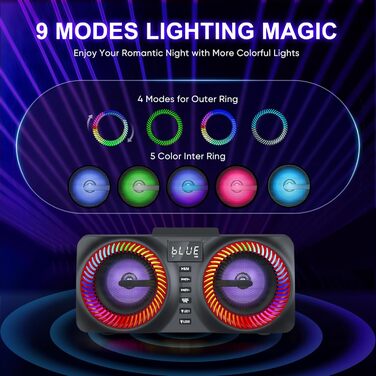 Портативна караоке-система з 2 бездротовими мікрофонами та 30W потужністю, NT001-RED-US