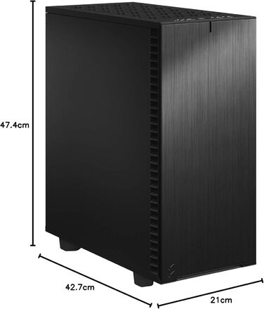 Комп'ютерний корпус Fractal Design Define 7 Compact Black - тиха система з алюмінію та сталі