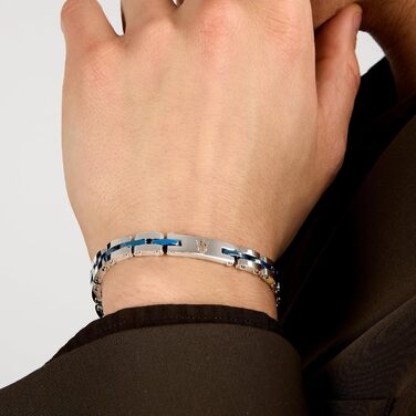 Браслет чоловічий Maserati Jewels JM220ASR08 з нержавіючої сталі та кераміки