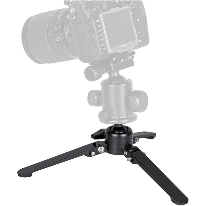 Монопод JUSINO з алюмінію з від'ємним кріпленням/міні-штатив до 153 см, вантажопідйомність 6 кг, VM-254