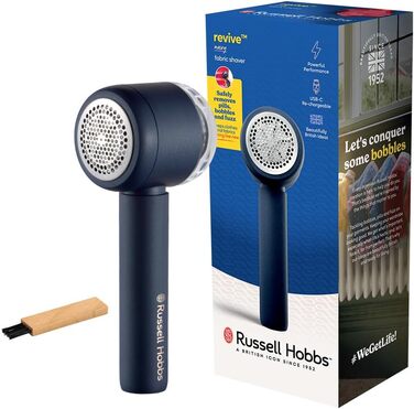 Електричний видалення ворсу Russell Hobbs Revive: портативний, USB-C, з функцією всмоктування, для одягу та текстилю