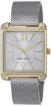 Жіночий наручний годинник Nine West з мілльярдним браслетом (Сріблястий)