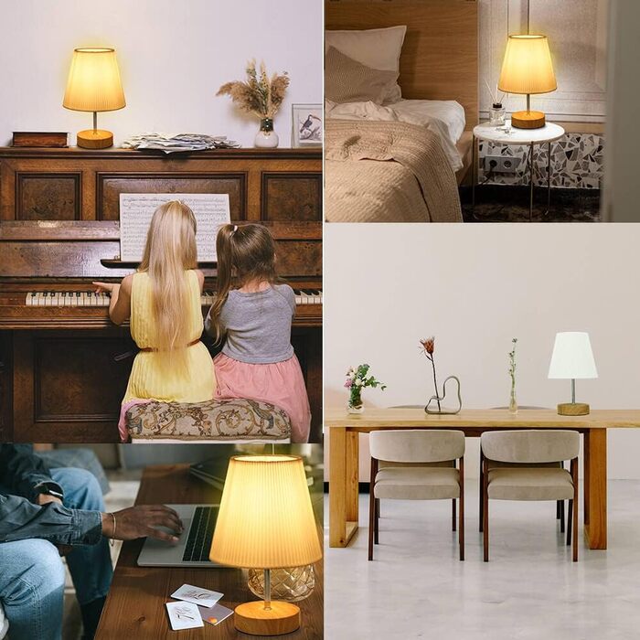 Торшер настільний з кабелем, торшер сенсорний з регулюванням яскравості, 3 режими, настільна лампа для робочого столу, мінімалістична, для спальні, вітальні, подарунок, конічної форми, 1 шт.