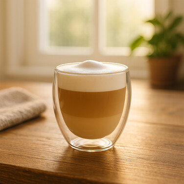 Relaxdays Cappuccino Glasses, double-walled
