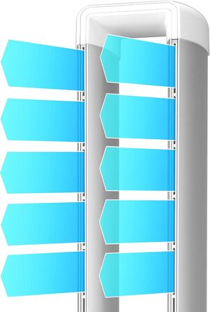 Вентилятор вежа Djive Flowmate Tower Arctic White з HEPA-фільтром, Wi-Fi, Alexa, пульт ДК