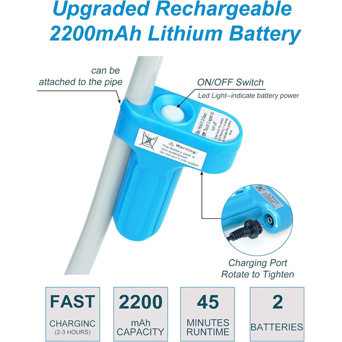 Innhom Портативний душ для кемпінгу, електричний, перезаряджається, для відпочинку на природі