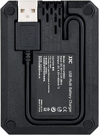 Зарядний пристрій Dual USB для цифрових камер Nikon Z7, Z6, D850, D810, D800, D750, D610, D600, D500, D7500, D7200, D7100, D7000 (аккумулятори EN-EL15, Sony NP-BX1)