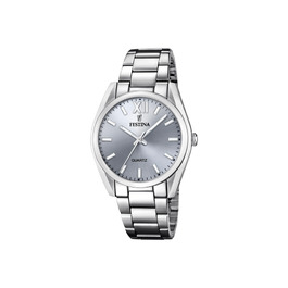 Жіночий аналоговий годинник Festina Boyfriend Collection F20622, сталь 316L, кварцовий механізм, мінеральне скло, водонепроникність 5 ATM, сірий
