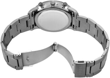 Годинник чоловічий Fossil Neutra Chronograph, сріблястий браслет з нержавіючої сталі, кварцовий механізм