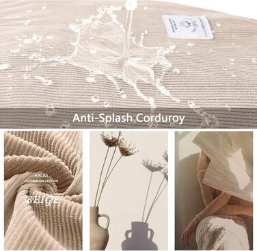 Сумка KALIDI Cord Shopper жіноча, велика, для школи, роботи, повсякденного використання, біла