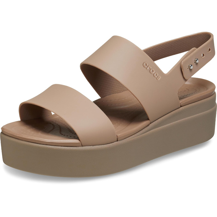 Crocs Brooklyn Wedge Sandal Latte Mushroom 38/39 EU - Стильні босоніжки на танкетці