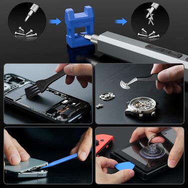 Міні-шуруповерт STREBITO, 144 шт. Прецизійний набір інструментів для ремонту електроніки (PC, Laptop, Телефон, Дрон)