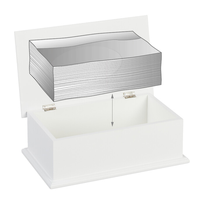 Relaxdays Tissue Box with Lid