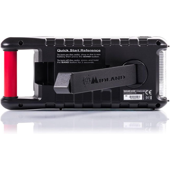 Радіо Midland ER300: аварійне радіо, Powerbank, FM/AM, динамо-ліхтарик, USB, акумулятор, C1173