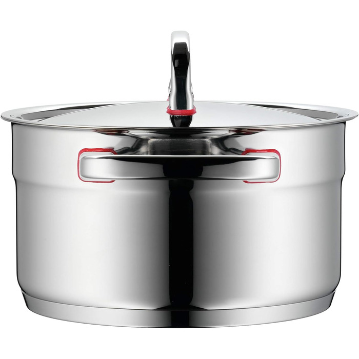 Каструля WMF Premium One з однією ручкою 16,5 см з кришкою, 1,5 л, з внутрішньою шкалою, з нержавіючої сталі Cromargan, з отвором для пари, для індукційних плит