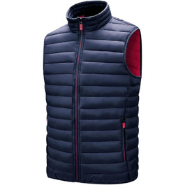 Чоловіча степкова жилетка, тепла зимова жилетка для чоловіків, жилетка з підкладкою, безрукавка, жилетка для чоловіків, великі розміри, bodywarmer, зимова жилетка для активного відпочинку, темно-синій колір