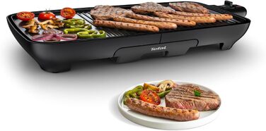 Торговий гриль Tefal Plancha Booster CB6428 Malaga: велика поверхня, 6 температур, злив жиру, Thermo-Spot